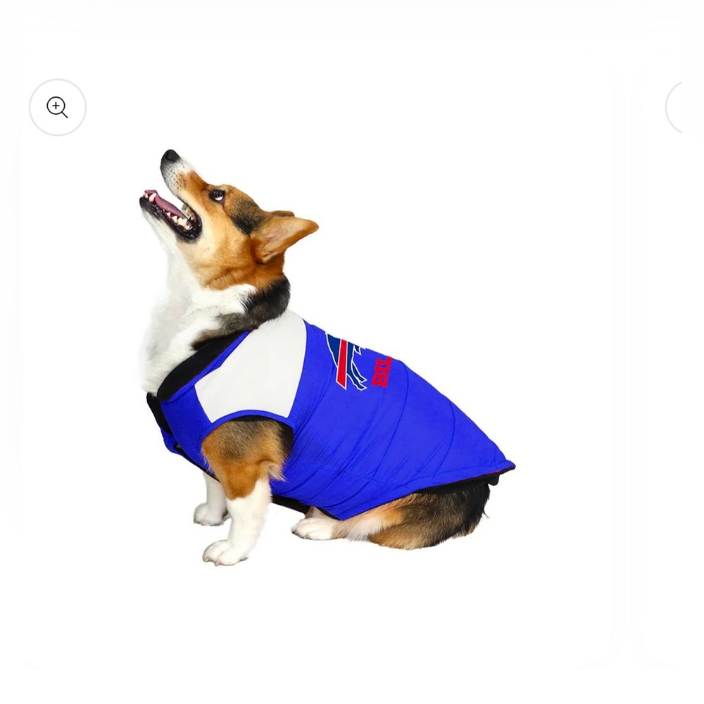 🎉Host Pick 4x🎉Buffalo Bills Pet NFL Puffer Vest Size M - Picture 2 of 16